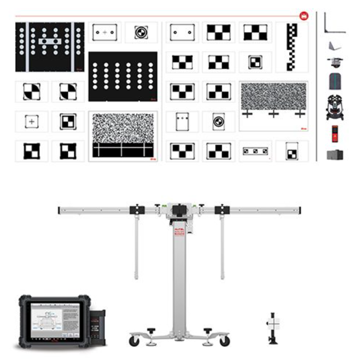 Autel MA600 Mobile Frame ADAS LDW w/ MS909 Tablet Autel MA600 Mobile Frame ADAS LDW w/ MS909 Tablet