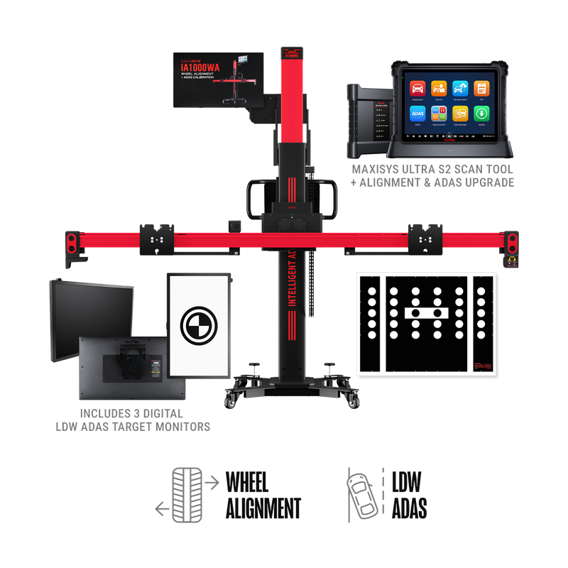 Autel MaxiSYS IA1000LDWTDT LDW ADAS Calibration System with Ultra S2 & Digital Targets