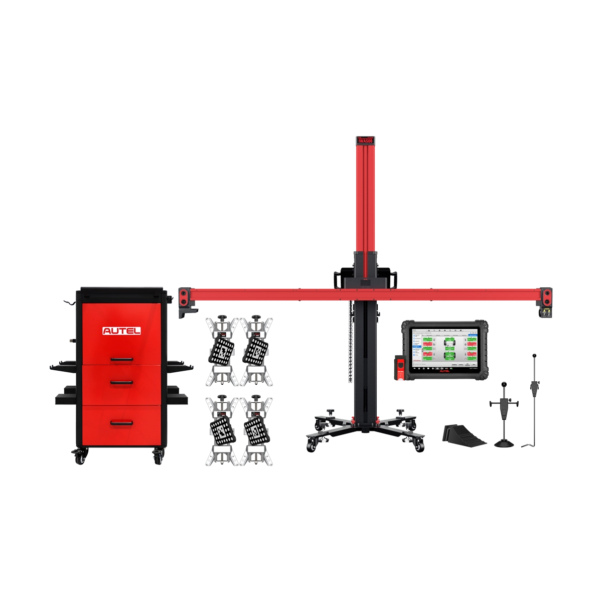 Autel IWA500 Wheel Alignment System with Tablet and Storage Autel IWA500 Wheel Alignment System with Tablet and Storage