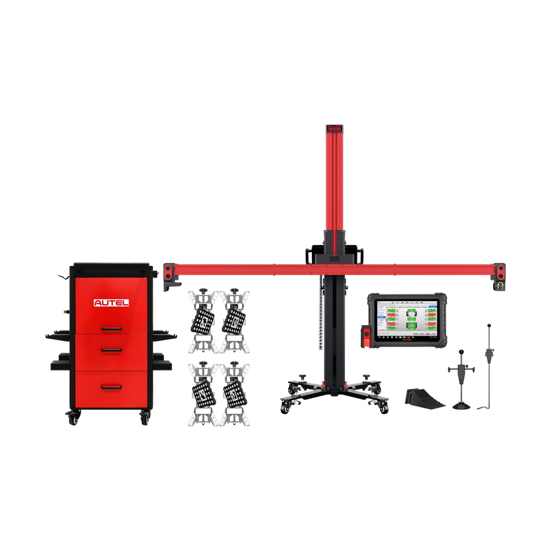 Autel IWA500 Wheel Alignment System with Tablet and Storage