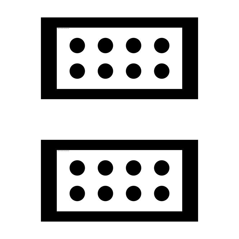 TEXA Pair of 360° camera calibration mats for MITSUBISHI, NISSAN, MAZDA