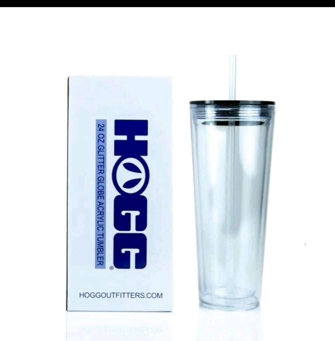 LIVE 24oz snowglobe ACRYLIC tumbler
