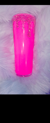 RTS neon 24oz Acrylic snowglobe tumbler