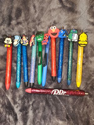 Glitter pen w/Charm RTS