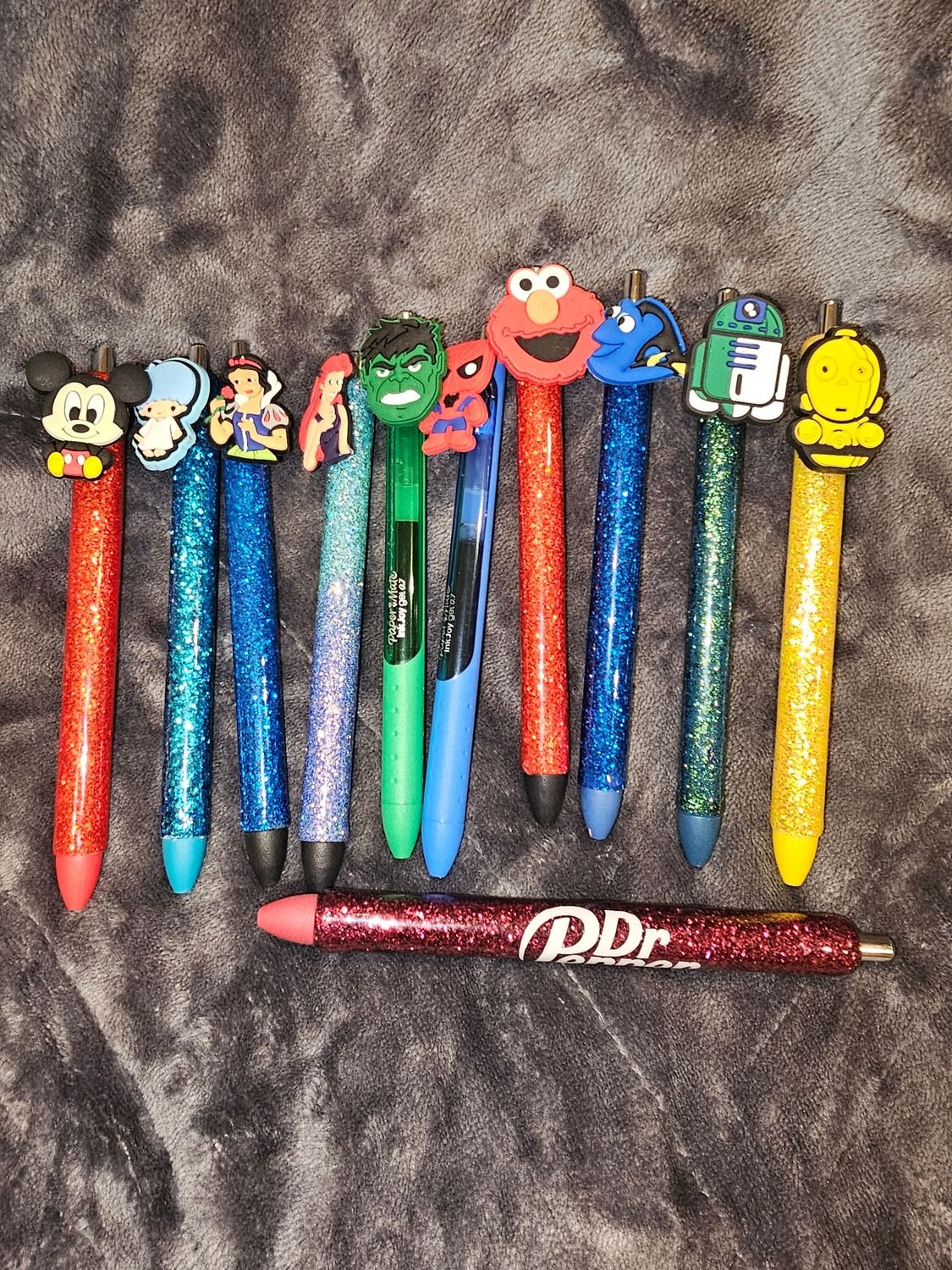 Glitter pen w/Charm RTS