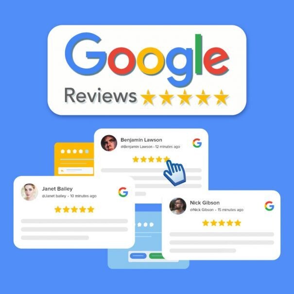 10  Google reviews