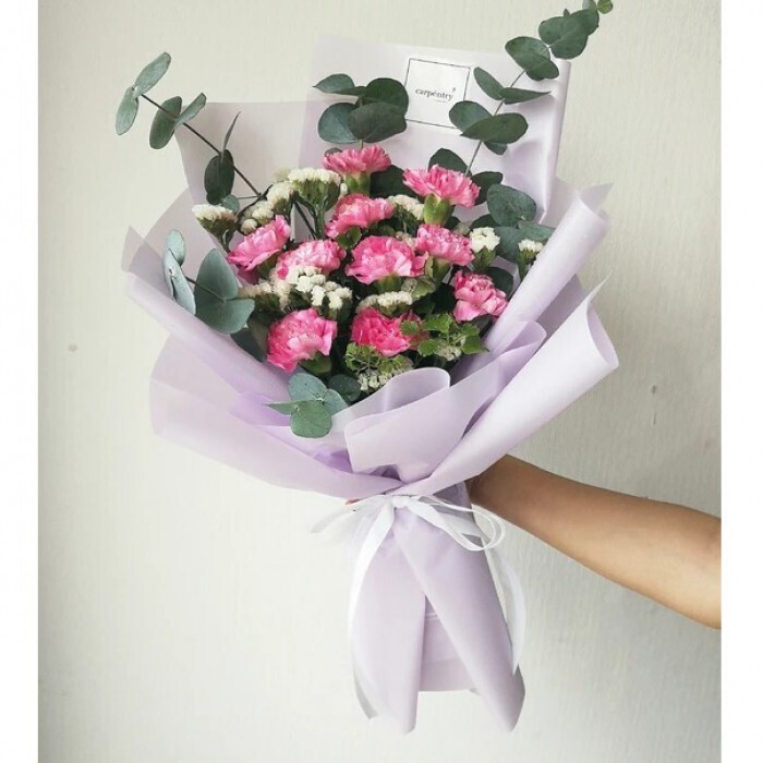 PINK MEADWO CARNATION BOUQUET