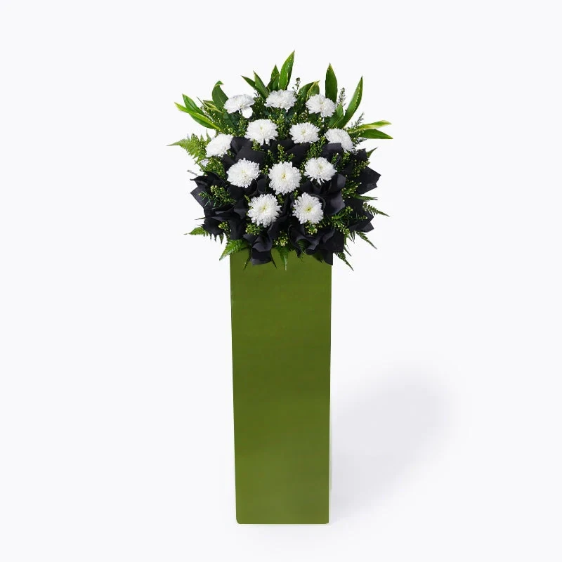 APRIL FUNERAL FLOWER STAND