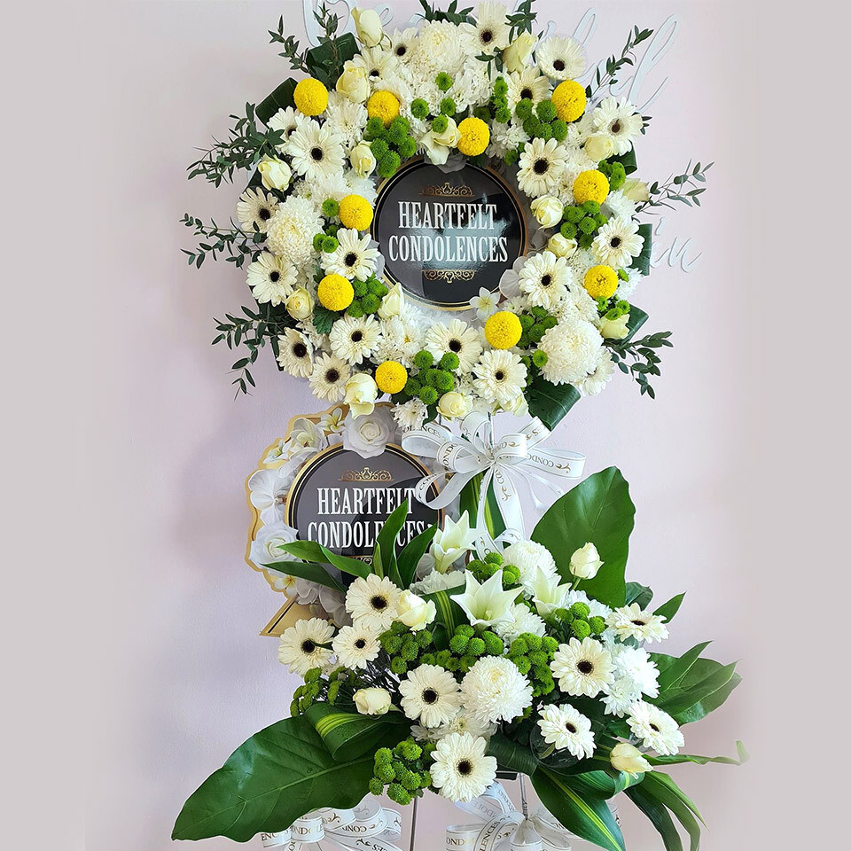LIZZIE FLOWER STAND FUNERAL