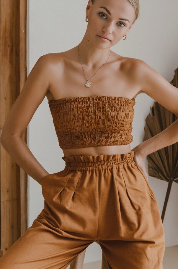 Fenzi Smocked Top in Hazel