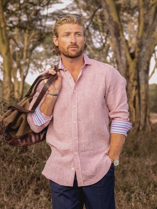 Dusty Pink Linen Shirt