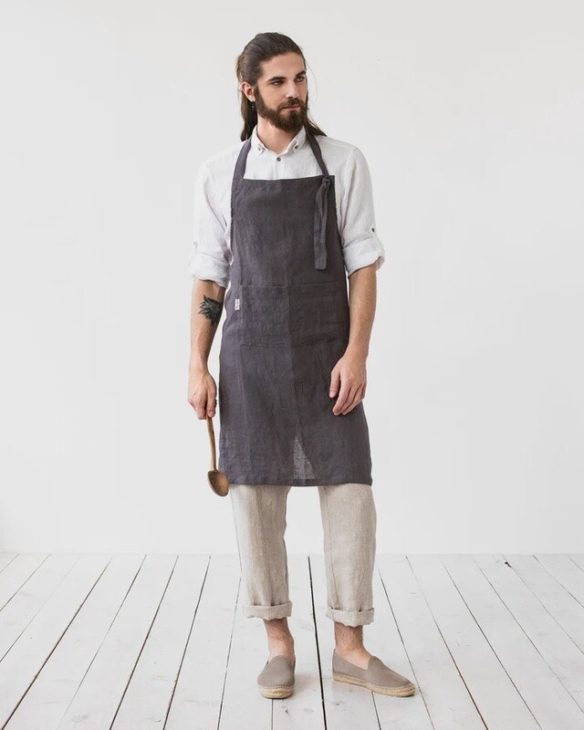 Men&#39;s Linen Bib Apron