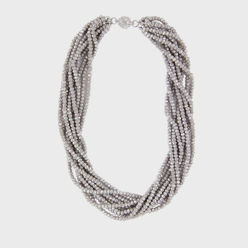 Multi Strand Crystal Necklace
