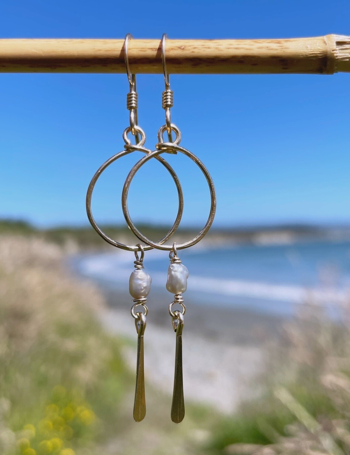 Baby Hoop Pearl Spike, Colour: Gray