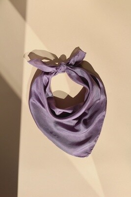 Silk Scarf-Naturally Dyed-Violet (Medium)