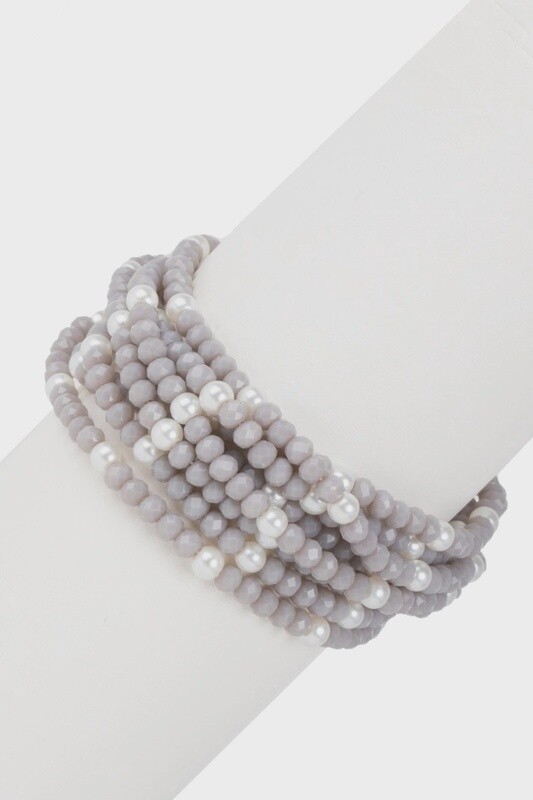 Crosby Crystal Pearl Bracelet