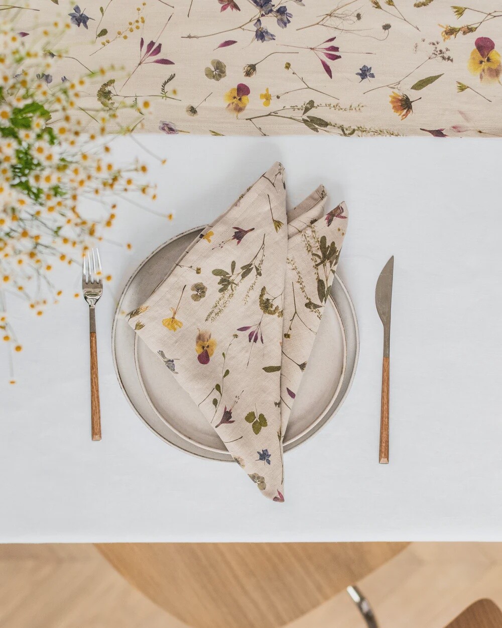 Botanical Print Linen Napkin (Set of 2)