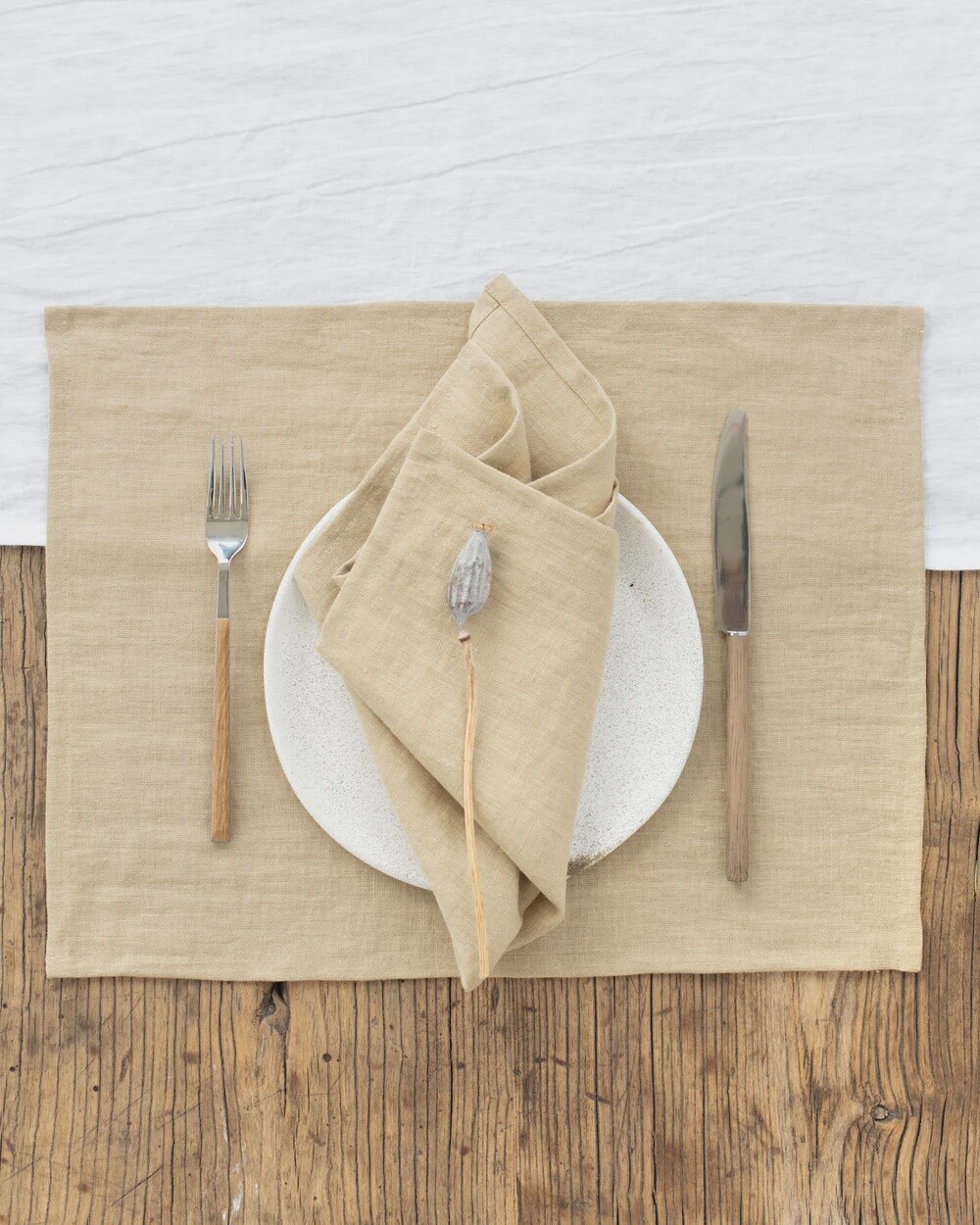 Sandy Beige Linen Napkin (Set of 2)