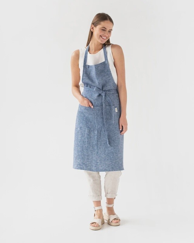 Denim Linen Bib Apron