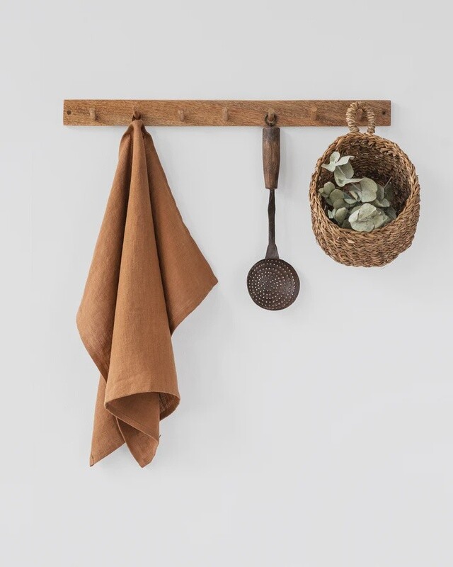 Cinnamon Linen Tea Towel
