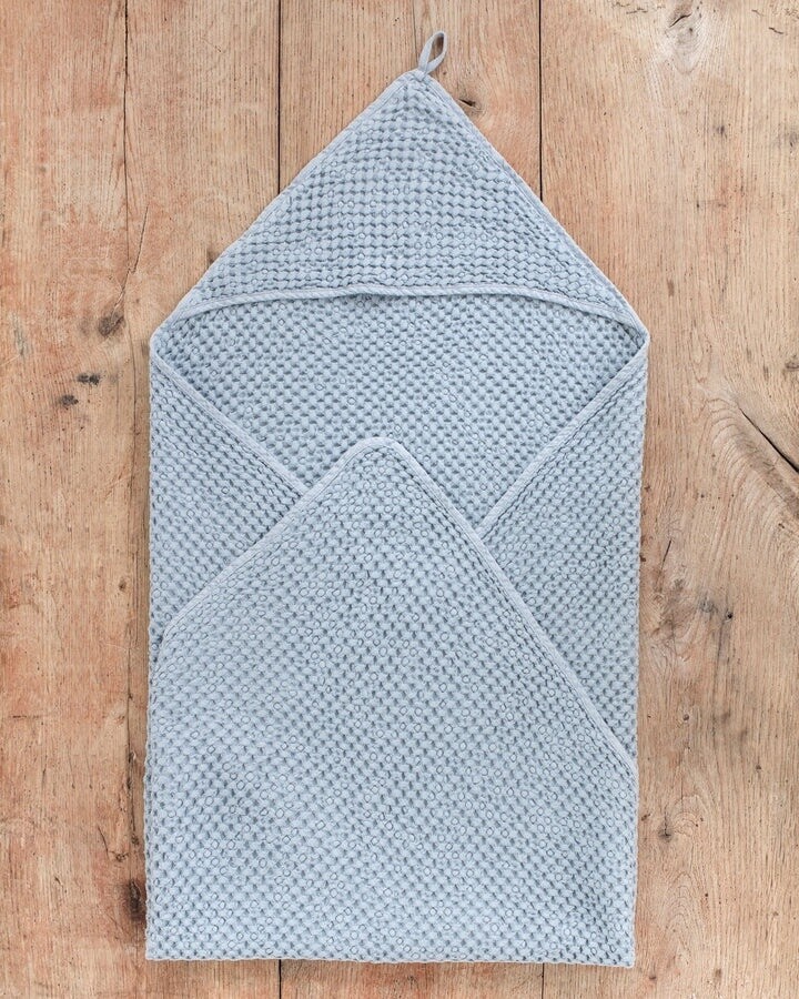 Hooded Baby Towel in Light Gray