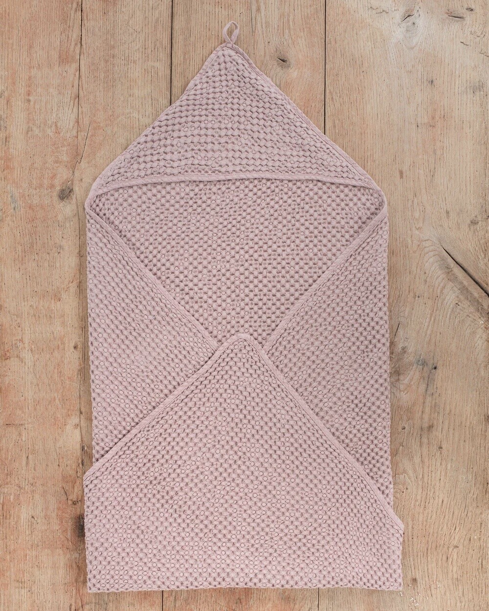Hooded Baby Towel in Woodrose