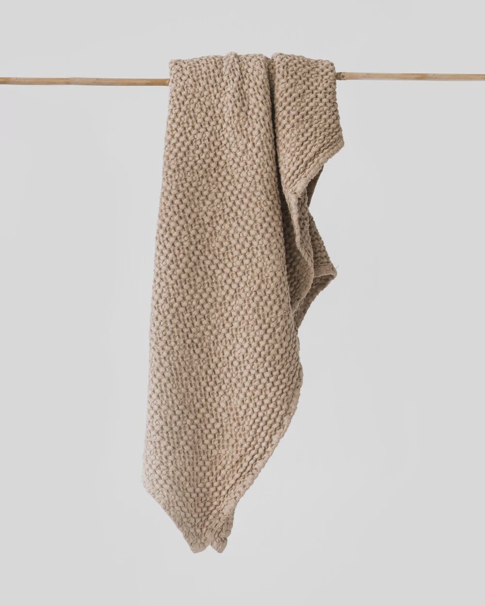 Beige Waffle Bath Towel