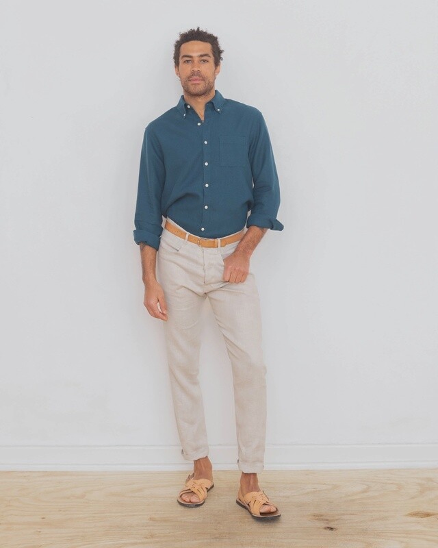 Playa Linen Shirt In Dusk