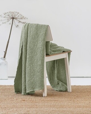 Pistachio Green Waffle Throw