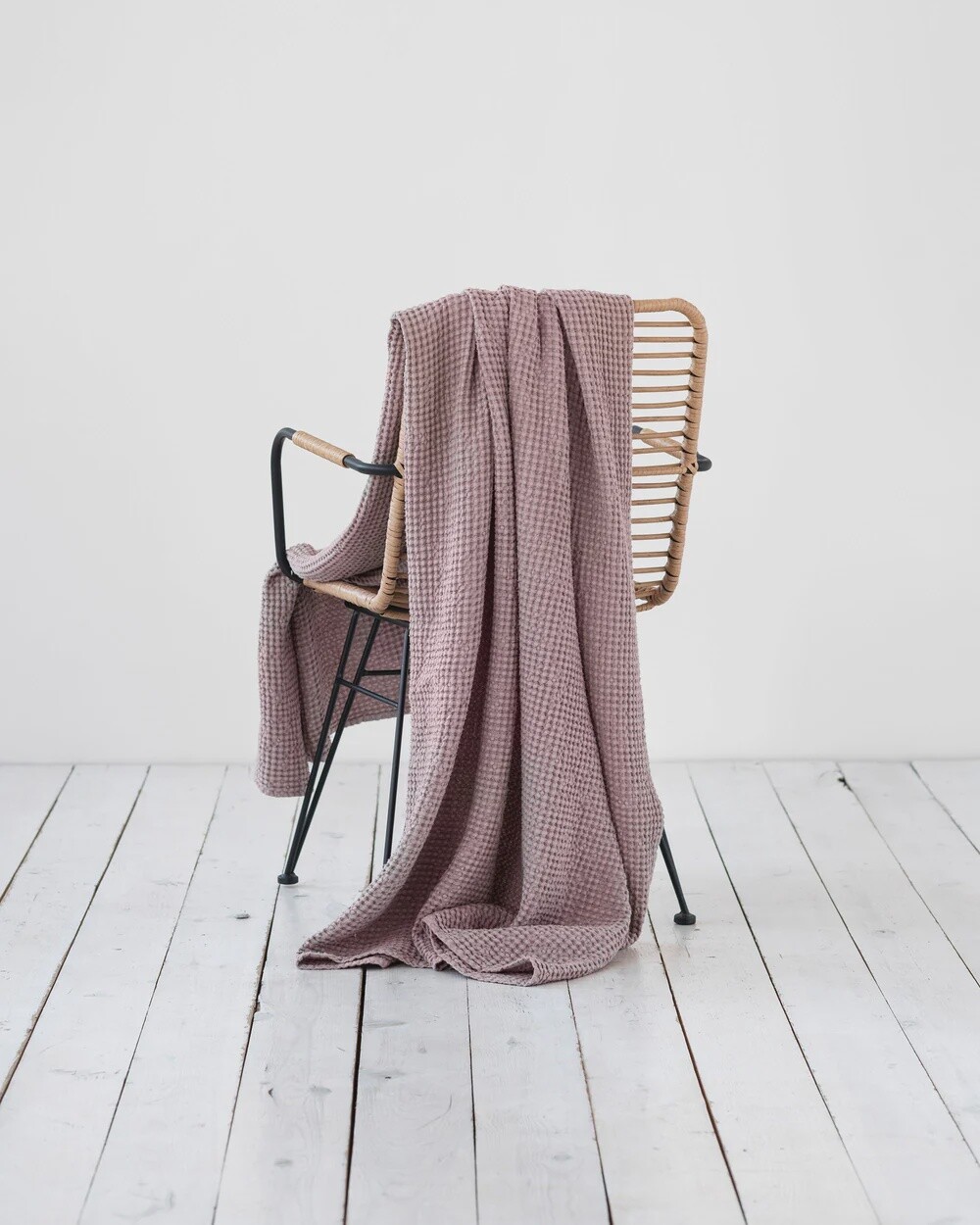 Woodrose Waffle Throw