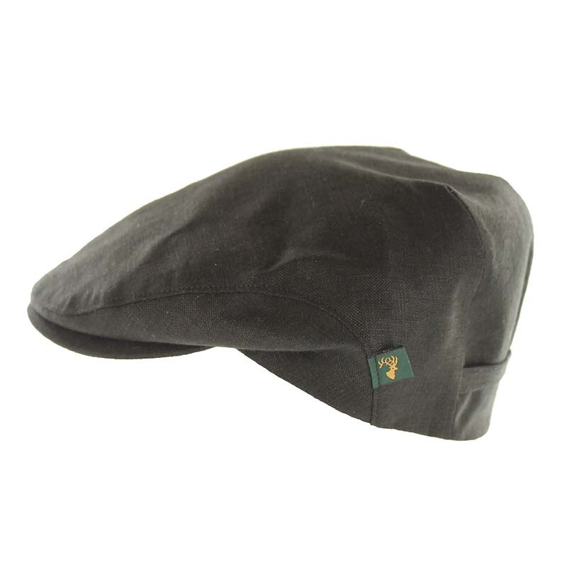 Linen Cap in Black