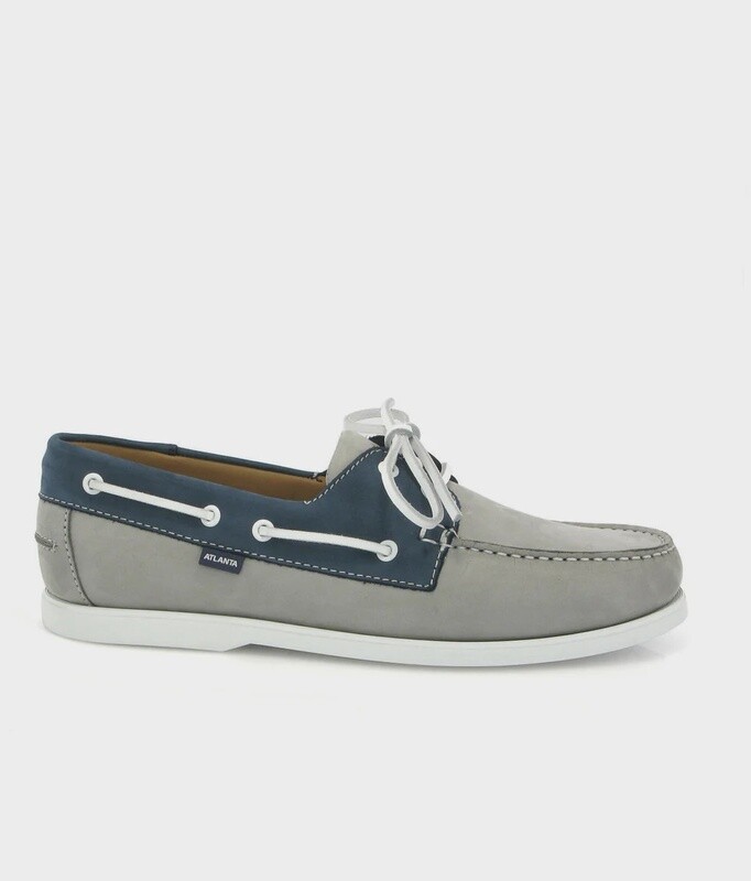 Regatta Boat Shoe in Grey/Blue