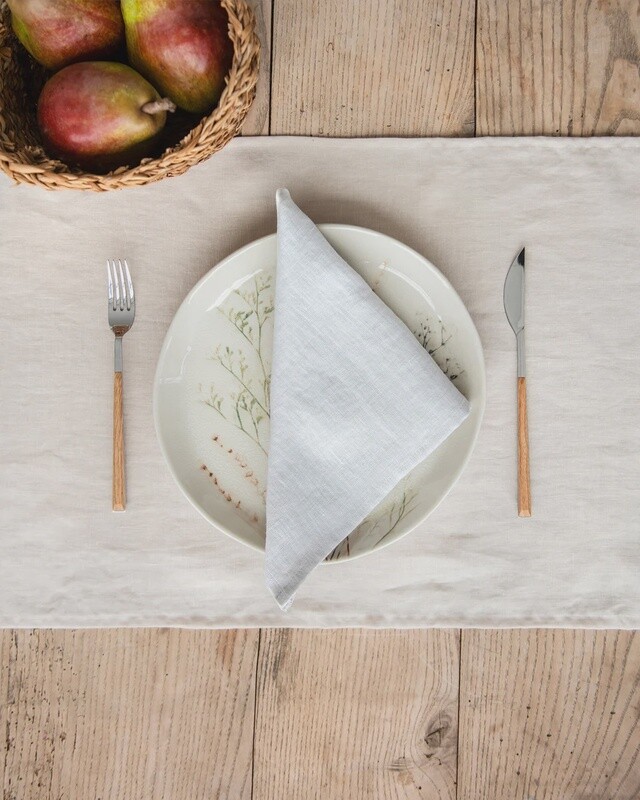 White Linen Napkin (Set of 2)