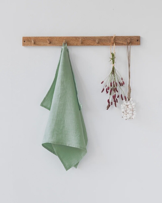 Matcha Green Linen Tea Towel