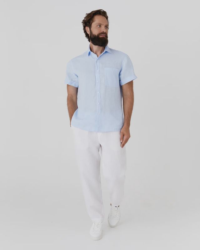 Short Sleeve Shirt Verbier in Sky Blue