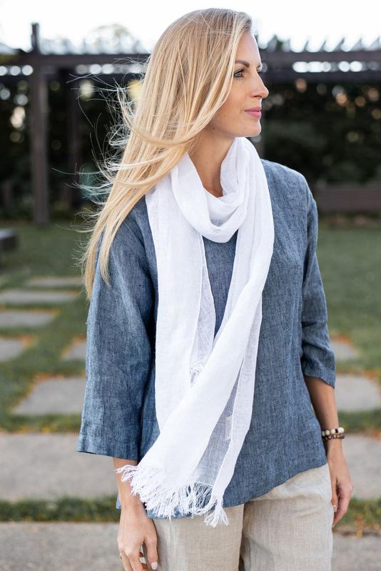 Linen Sheer (Gauze) Scarf