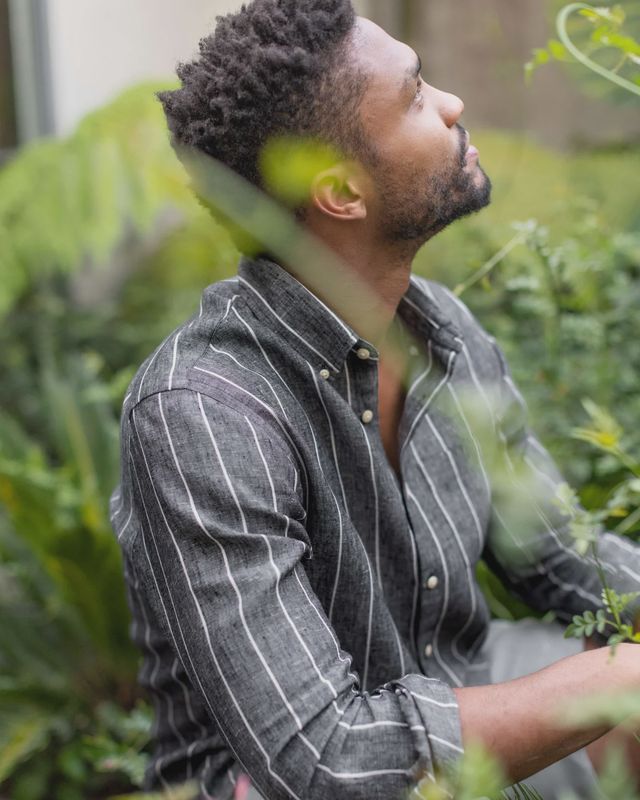 Playa Linen Shirt In Chalk