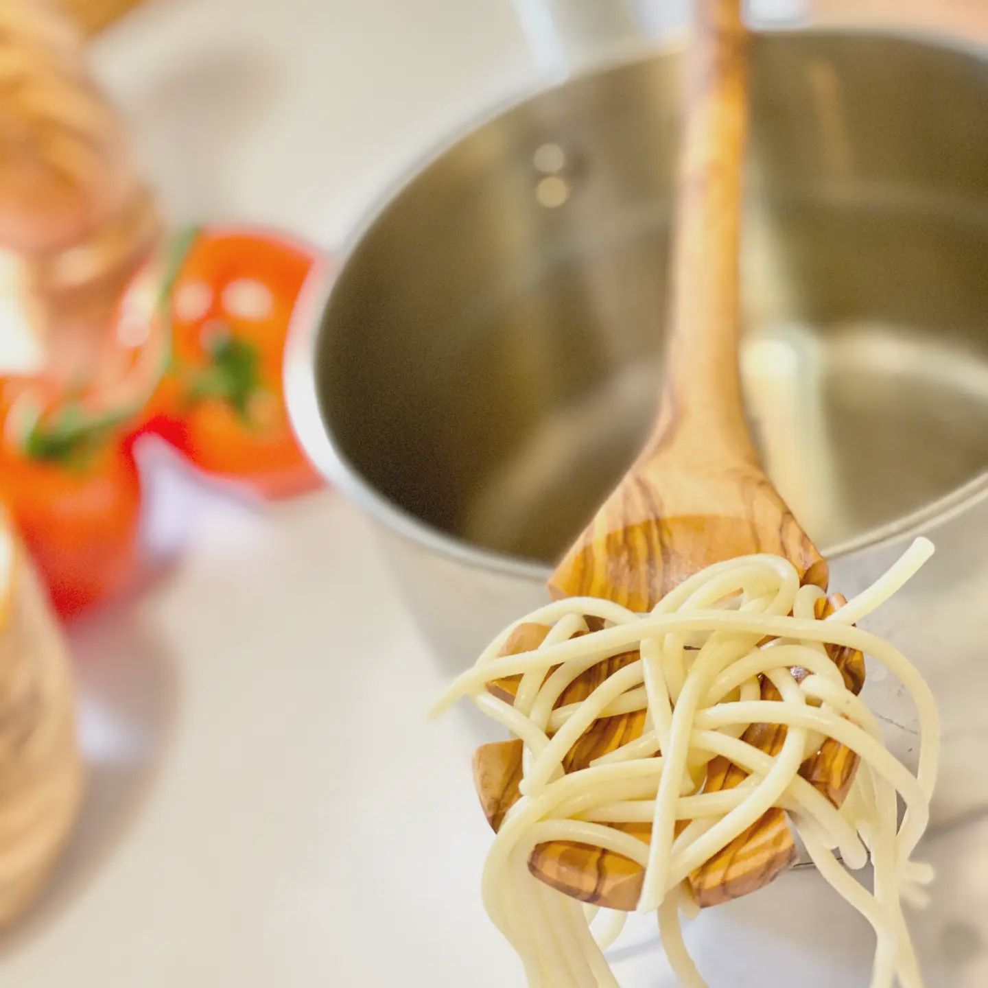 Olive Wood Spaghetti Spoon