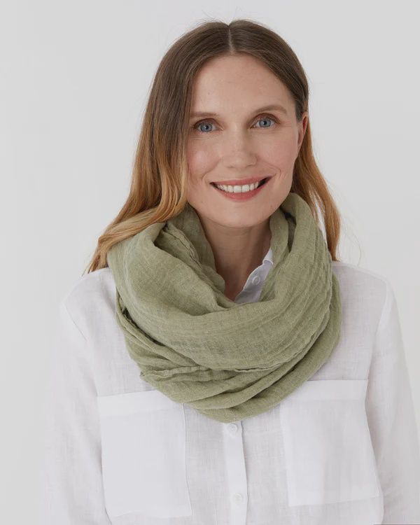 Sage Linen Scarf