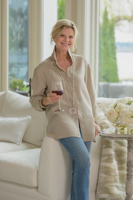 Linen Shirt Cameron In Soft Flax
