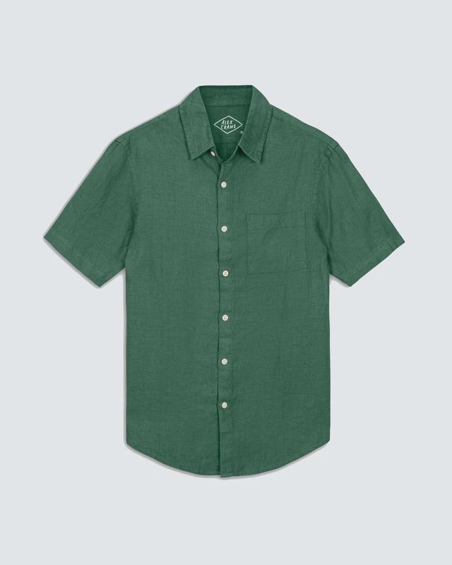 Ola Linen Shirt In Pine