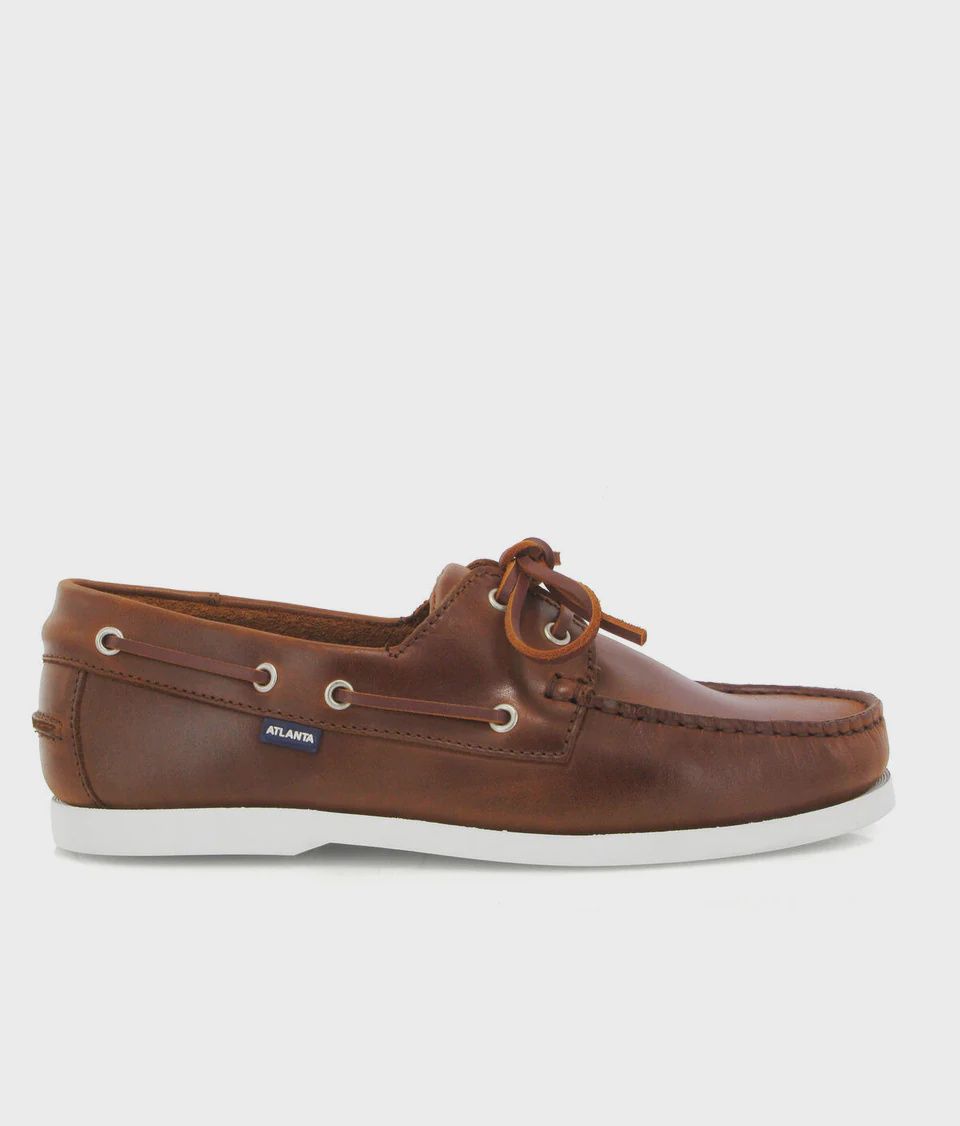 Regatta Boat Shoe in Tawny Pull Up Leather