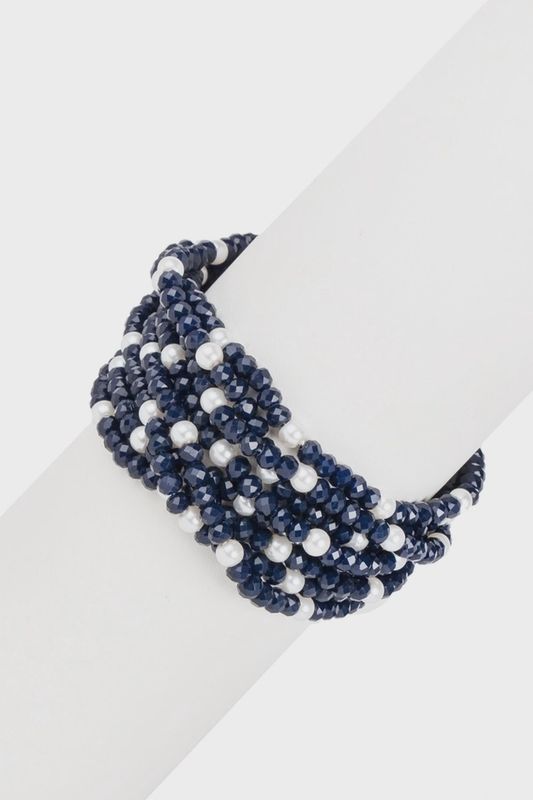 Crosby Crystal Pearl Bracelet