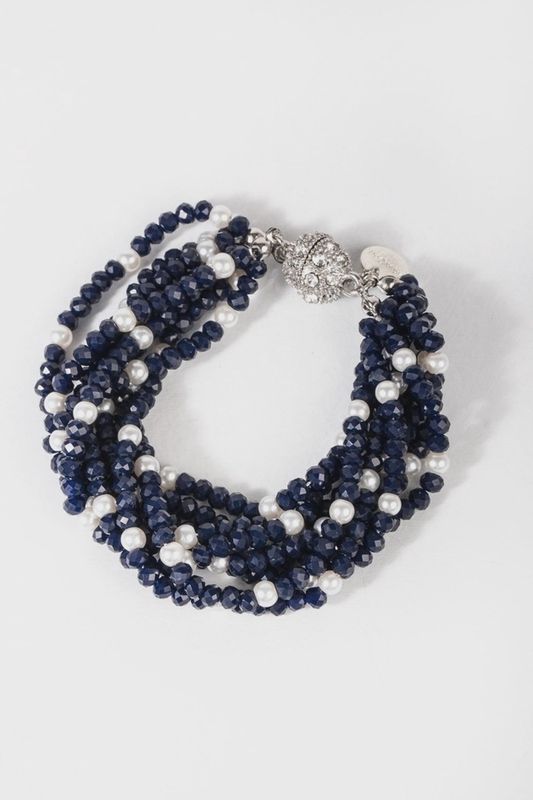 Crosby Crystal Pearl Bracelet