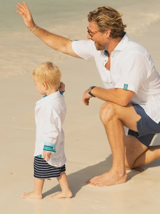 Boys White Linen Shirt