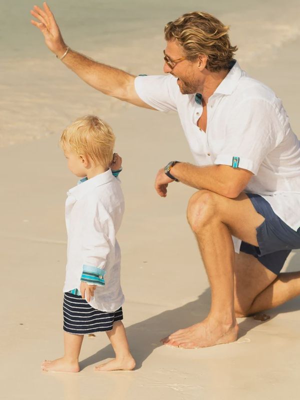 Boys White Linen Shirt