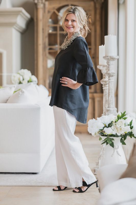 Linen Classic Pant In White