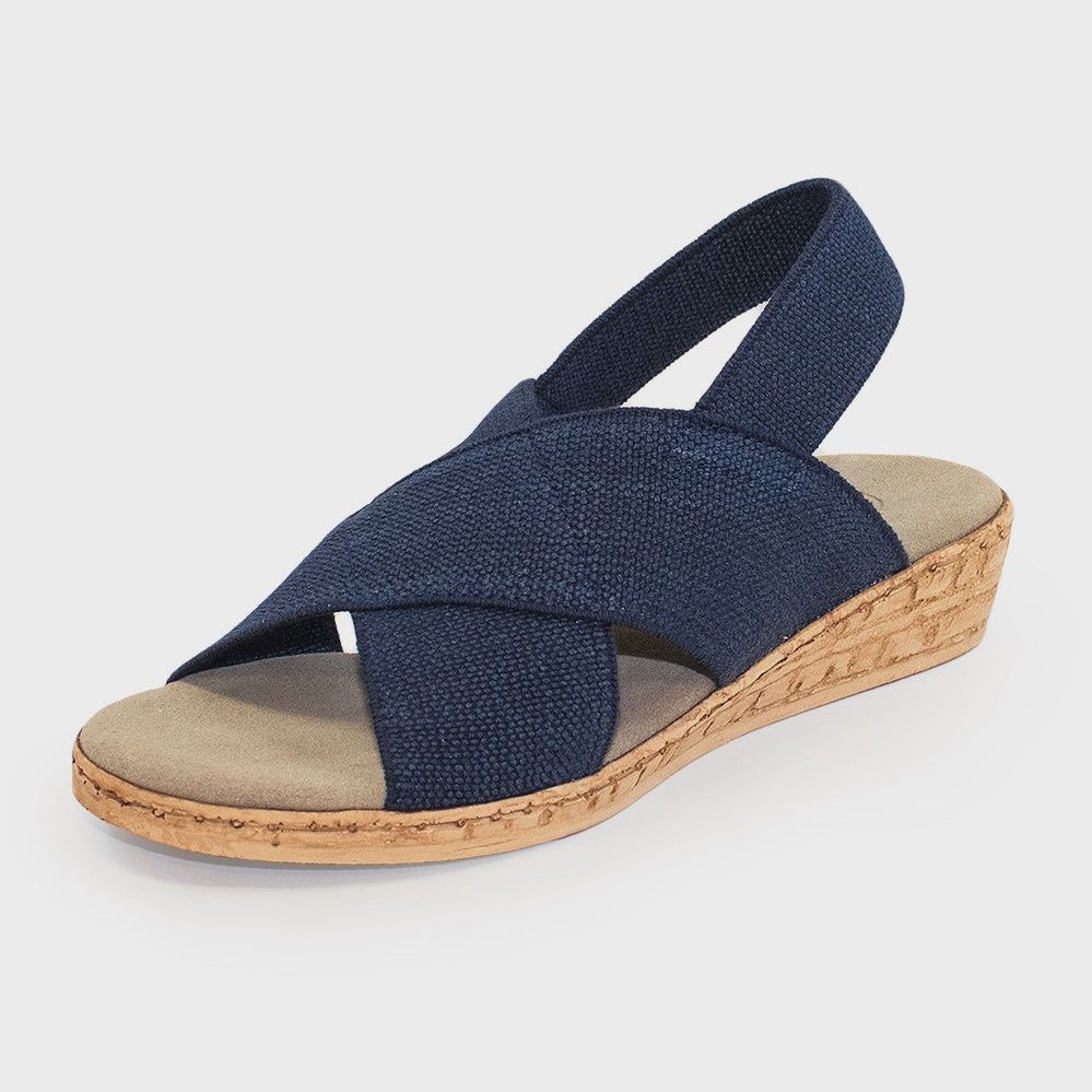 Atlantic Spring/Summer Sandal In 3 Colors, Colour: Navy Blue, Size: 6 US