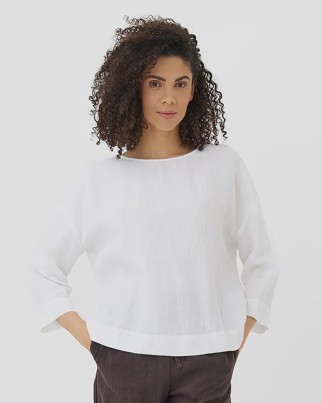Linen Top Amsterdam In White