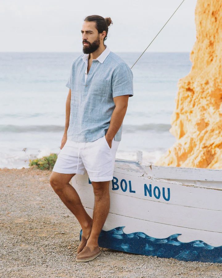 Linen Shorts Stowe In White
